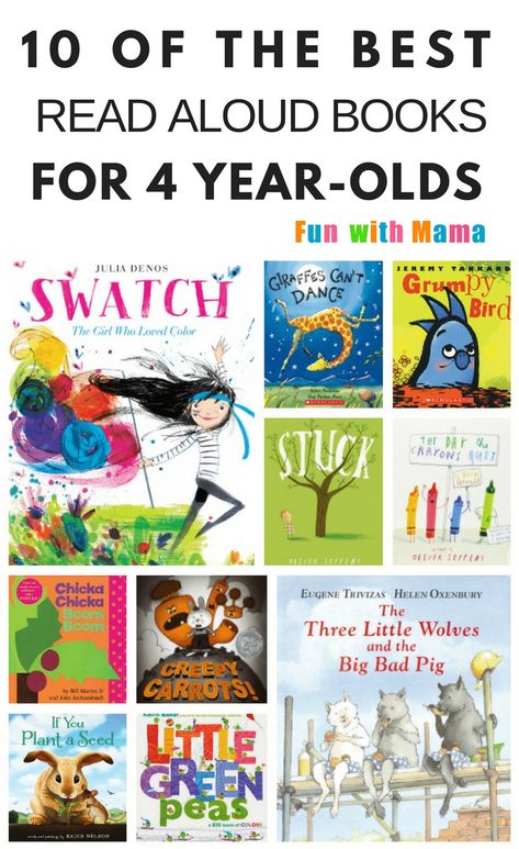 Looking for some awesome books to read with your older preschooler?  Check out this reading list of the best books for four-year-olds. Selected by a librarian and kid approved, these are the books your kids will want to hear over and over again! via @funwithmama Aba Center, Preschool Reading, Classroom Calendar, Read Aloud Books, Book Works, Preschool Literacy, Recommended Books, Morning Meeting, The Best Books