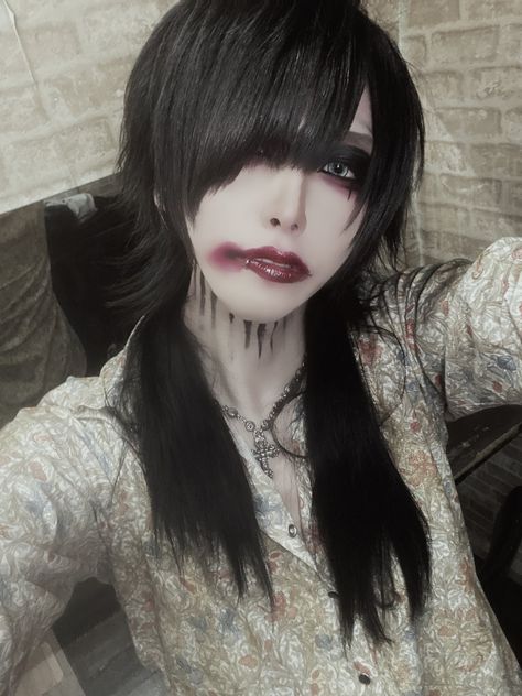 Kote Kei Makeup, V Kei Makeup, Vkei Make Up, Kote Kei, Awesome Hairstyles, Kei Visual, Make Up Inspo, Hooded Eyes, Emo Fashion