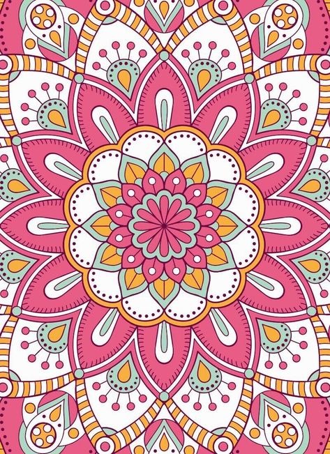 Nature Mandala, Mandala Wallpaper, Mandalas Painting, Simple Mandala, Mandalas Drawing, Motif Vintage, Mandala Design Art, Mandala Painting, Mandala Coloring Pages