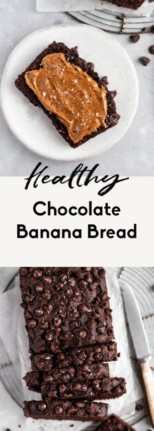 Healthy Chocolate Banana Bread, Bread Made With Almond Flour, Healthy Chocolate Banana, Chocolate Banana Bread Recipe, Flours Banana Bread, Paleo Banana, Gluten Free Banana Bread, Vegan Banana Bread, Delicious Brownies