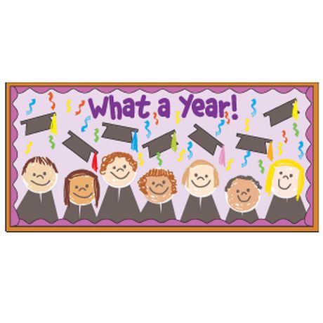 The end of the school year is quickly approaching. Be prepared with this adorable bulletin board! Graduation Crafts Preschool, Preschool Graduation Theme, Graduation Bulletin Board, Up Bulletin Board, Kindergarten Bulletin Boards, Graduation Boards, Kindergarten Units, Diy Graduation Gifts, Graduation Crafts