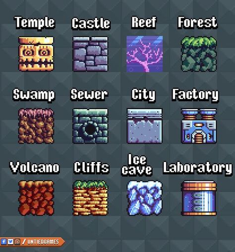 Dungeon Pixel Art, Pixel Art 8x8, Pixel Game Background, Pixel Art Game Background, Tileset Pixel Art, Pixel Tileset, 16 Bit Pixel Art, Paneling Walls Ideas, Pixel Art Tileset