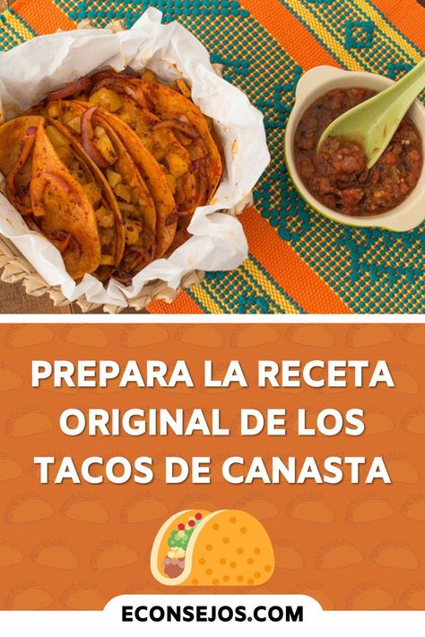 La receta original de los tacos de canasta Alpastor Recipe, Tortas Sandwich, Chile Colorado, Tacos Al Pastor, Mexican Tacos, Latin Food, Taco Recipes, Mexican Food Recipes Authentic, Quesadillas