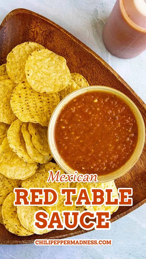 Red Salsa Recipe Mexican, Salsa Recipie, Red Sauce Mexican, Mexican Tomato Sauce, Mexican Hot Sauce Recipe, Mexican Red Sauce, Salsa Roja Recipe, Red Salsa Recipe, Authentic Mexican Salsa Recipe