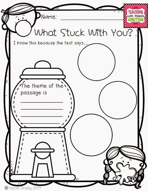 Teaching Theme Free graphic organizer! Collage Building, Theme Worksheet, Organize Thoughts, Teaching Theme, Story Reading, Exit Slip, Reading Graphic Organizers, Central Message, Teaching Themes