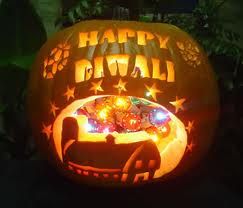 diwali pumpkin - Google Search Diwali And Halloween Decor, Diwali Pumpkin, Diwali Halloween, Diwali Party, Unit Study, Pumpkin Carving, Diwali, Halloween Decorations, Party Ideas