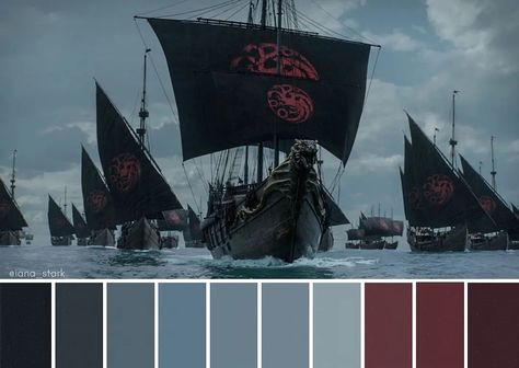 Game Of Thrones Color Palette, Cinema Colours, King City, Dragon Games, Game Of Thrones Houses, Brand Board, Season 8, Birth Chart, Colour Palette