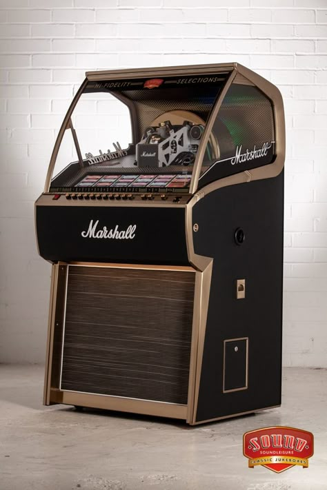 Marshall Logo, Marshall Amplification, Vinyl Player, Guitar Amps, Juke Box, Jukeboxes, Vintage Guitar, Music Boxes, Hi-fi