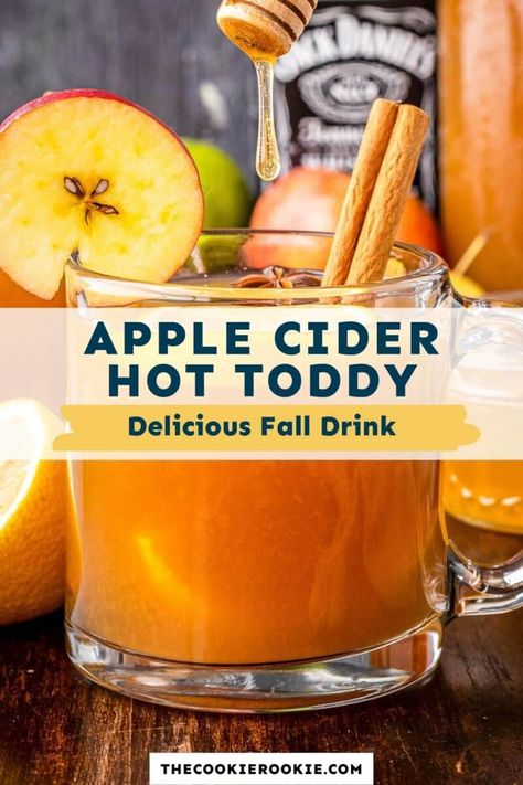 Warm Whiskey Drinks, Apple Cider Drinks Alcohol, Cider Alcohol Drinks, Apple Cider Alcohol, Hot Alcoholic Drinks, Apple Cider Whiskey, Apple Cider Hot Toddy, Hot Apple Cider Recipe, Hot Toddy Recipe