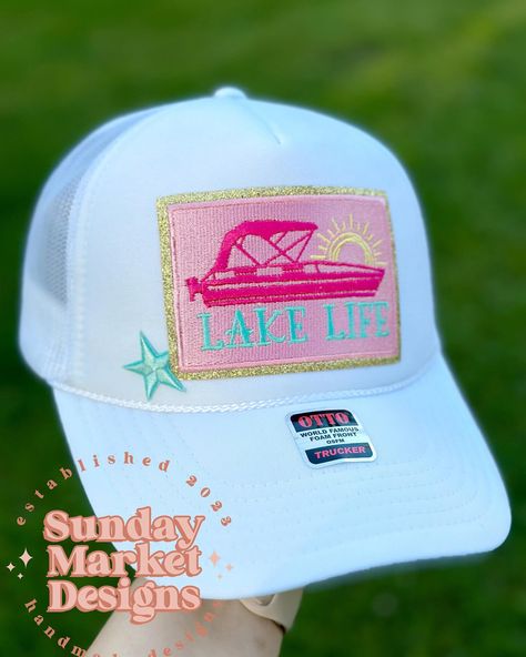 Who’s ready for the lake?? We just added the perfect summer hat 🚤. #lakedays #boathair #lakehat #truckerhat #trendywomenshat #womenshats #summervibes Preppy Hat, Pool Hat, Boat Hair, You're Perfect, Custom Trucker Hats, Patch Hat, Funny Hats, Summer Hat, Lake Life