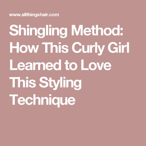 Shingling Method: How This Curly Girl Learned to Love This Styling Technique When You Love, Curly Girl, Learn To Love, Hairstyles Haircuts, Coils, Natural Hair, Love This, Natural Hair Styles, Hair Cuts