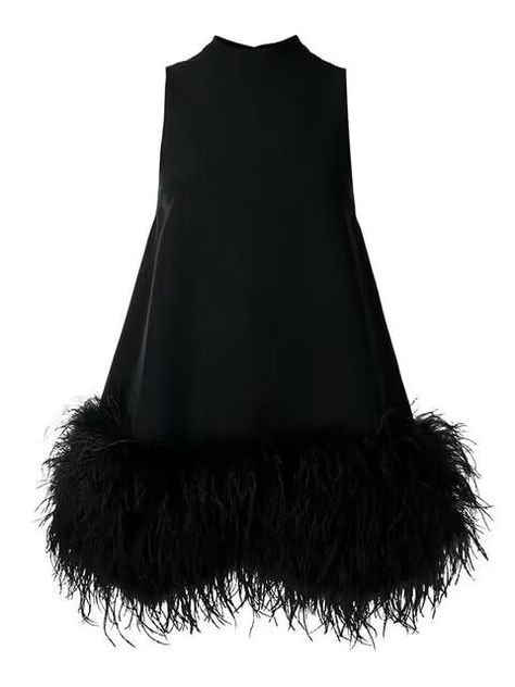 PRICES MAY VARY. Title: FURINFASHION GR-147 Women's Fluffy Ostrich Feather Hem Dress Mini Short Sleeveless Dresses Summer Turtleneck (as1, alpha, m, regular, regular, Black). Product Type: Departments > Women > Clothing > Dresses > Casual White Feather Dress, Female Streetwear, Fur Dress, Dress Stands, Charlotte Dress, Rachel Gilbert, Line Dresses, Tassel Dress, A Line Dresses