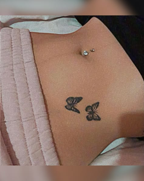 Secret Tattoo, Meaningful Wrist Tattoos, Cute Henna Tattoos, Butterfly Hand Tattoo, Tato Minimal, Waist Tattoos, Belly Tattoo, Cross Tattoos For Women, Small Butterfly Tattoo