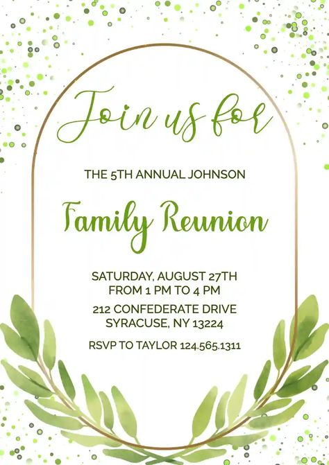 Family Reunion Invites, Family Reunion Invitations Templates, Medical Presentation, Reunion Invitation, Family Reunion Invitations, Birthday Cake Writing, Reunion Invitations, Cake Writing, Online Invitation