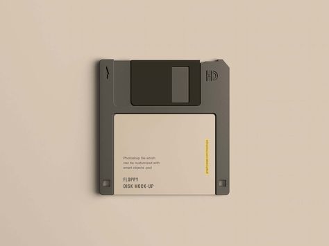 Free Floppy Disk Mockup (PSD) Floppy Disk Aesthetic, Graphic Design Mockup, Phone Mockup, Floppy Disk, Cover Art Design, Psd Mockup Template, Bottle Mockup, Packaging Mockup, Mockup Free Psd