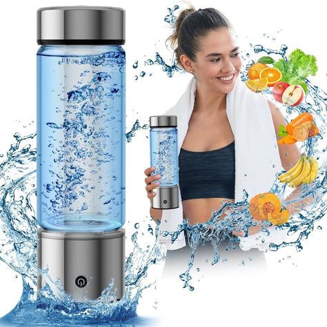 Hydrogen Water Bottle,2024 New Hydrogen Water Generator, 14 oz Rechargeable Portable Water Purifier,Healthy Hydration Hydrogen Water Bottle,Home Travel Office Sports Hydrogen Water Purifier #HydrogenWater #WaterPurifier #HealthyHydration #PortableWater #WaterGenerator #HydrogenTechnology https://amzn.to/44q0upa Water Generator, Healthy Hydration, Hydrogen Water, Travel Office, Water Purifier, Amazon Com, Water Bottle, Health, Sports