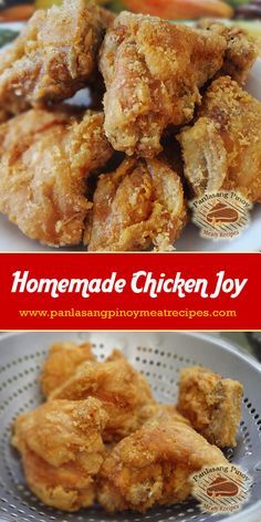 Jollibee Chicken Joy, Jollibee Chicken, Filipino Ulam, Pilipino Recipe, Chicken Joy, Oven Chicken Wings, Menu Recipe, Philippines Recipes, Filipino Food Dessert