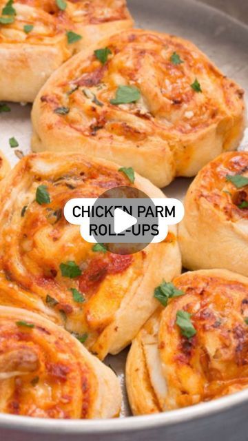 Delish on Instagram: "For when you want all the flavors of chicken parm, but not the fuss of making it. Try out Chicken Parm Roll-Ups today with the link in bio. 🎥 @thegarnishedpalate @itsashrev" Chicken Parm Roll Ups, Dinner Choices, Easter Dinner Recipes, Chicken Parm, Wellness Recipes, Fall Dessert Recipes, Roll Ups, Cooking Recipes Desserts, September 1