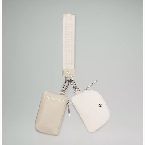 Nwt Lululemon Dual Pouch Wristlet In Raw Linen/White White Car Accessories, Lululemon Pouch Wristlet, Lululemon Dual Pouch Wristlet Aesthetic, Dual Wristlet Lululemon, Lululemon Wristlet, Dual Pouch Wristlet Lululemon, Lululemon Dual Pouch Wristlet Pink, Lululemon Dual Pouch Wristlet, Lululemon Dual Pouch