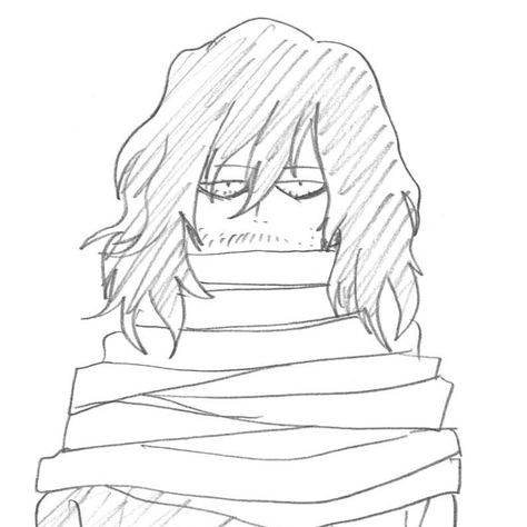 Official Twitter Art @/horikoshiko Aizawa Sketch, Shōta Aizawa, Shota Aizawa, Twitter Art, Shouta Aizawa, Aizawa Shouta, Hero Academia, Kid Friendly, My Hero Academia