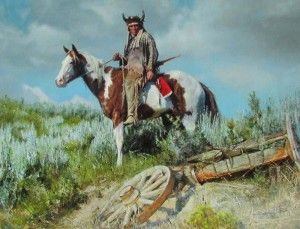 "Remnants" by Ed Kucera :: Astoria Fine Art Gallery in Jackson Hole American Indian Wars, Indian Wars, Native American Paintings, Native American Symbols, Native American Pictures, San Jose California, American Indian Art, Indian Paintings, Mountain Man