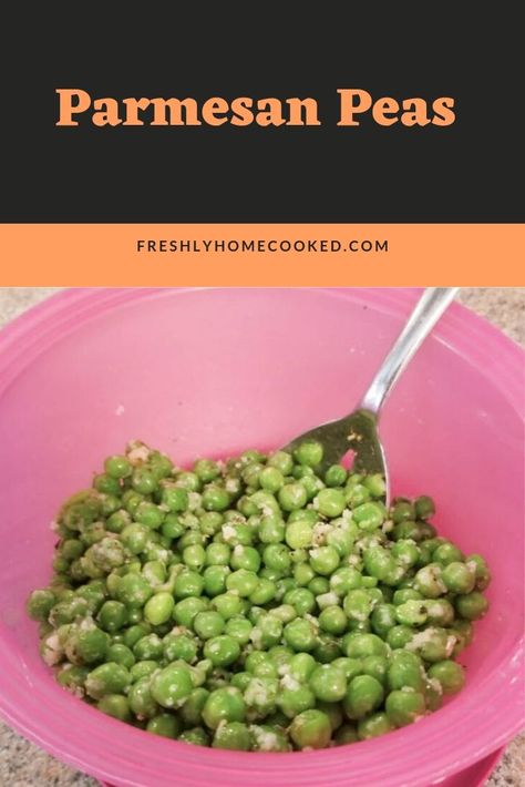 Parmesan Peas, Can Peas Recipe, Homecooked Meals, Pea Recipes, Recipe Boards, Garlic Parmesan, Low Carb Paleo, Frozen Peas, Vegetarian Cheese