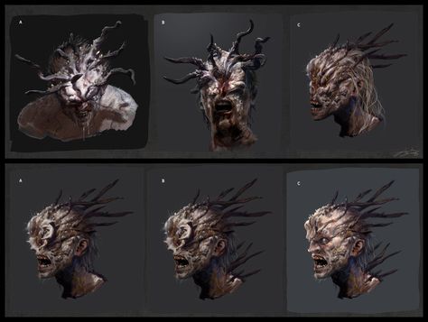 Stalker Faces Art from The Last of Us Part II #art #artwork #videogames #gameart #conceptart #illustration #thelastofuspart2 #lastofuspart2 #lastofuspartii #thelastofuspartii Stalker The Last Of Us, Last Of Us Infected Types, Stalkers The Last Of Us, The Last Of Us Zombies Types, The Last Of Us Zombies Concept Art, The Last Of Us Concept Art, The Last Of Us Infected, Terror Art, Faces Art