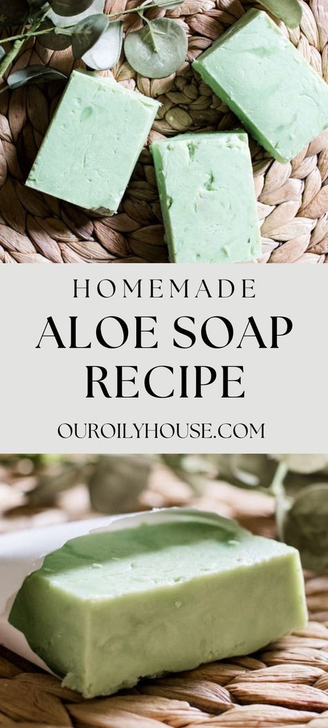 Aloe Vera Recipes, Hot Process Soap, Aloe Soap, How To Make Soap, Diy Soap Bars, Easy Soap Recipes, Cold Process Soap Recipes, Handmade Soap Recipes, Make Soap