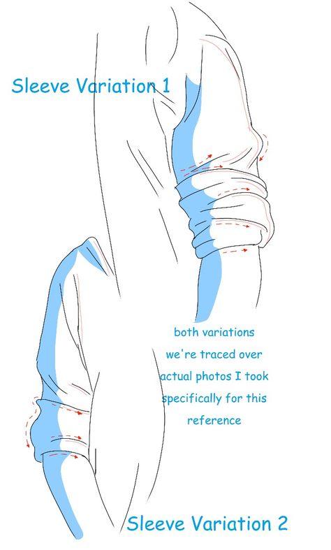 Folded Sleeves Drawing, How To Draw Rolled Up Sleeves, Rolled Up Sleeves Reference, Rolled Up Sleeves Drawing, Rolled Up Sleeves Drawing Reference, Sleeves Drawing Reference, Drawing Reference Drawing, Bow Poses, Sleeves Drawing