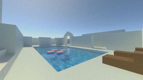 Minecraft Backrooms Build, Minecraft Liminal Space, Minecraft Liminal, Minecraft Pool, Minecraft Landscape, City Minecraft, Simple Arts, 3d Things, Animation Sketches