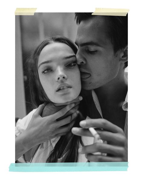 Romantic Editorial, Couple Editorial, Lulu Tenney Editorial, Rianne Van Rompaey Vogue Paris, Sebastian Faena, Cara Taylor, Punk Love, Fur Coat Fashion Editorial, Catherine Mcneil