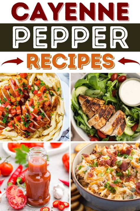 Need some heat in your life? Try these cayenne pepper recipes! From tacos to dip to chili, cayenne adds wonderful spice to so many dishes. How To Use Fresh Cayenne Peppers, How To Preserve Cayenne Peppers, Fresh Cayenne Pepper Uses, Cayenne Pepper Recipes Dishes, What To Do With Fresh Cayenne Peppers, What To Do With Cayenne Peppers, Cayane Pepper Recipes, Cyanne Pepper Recipes, Recipes With Cayenne Pepper