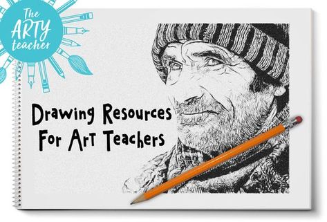 Drawing resources for art teachers by The Arty Teacher. Drawing resources for highschool and middle school teachers. Teacher Drawing, Highschool Art, Art Integration Lessons, High School Art Room, High School Drawing, Drawing Resources, Art Rubric, Free Draw, Art Education Projects