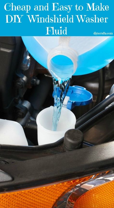 Cheap and Easy to Make DIY Windshield Washer Fluid Homemade Windshield Washer Fluid, Windshield Washer Fluid, Homemade Cleaning Products, Diy Cleaners, Cleaning Recipes, Cleaners Homemade, Diy Household, Money Saver, Car Maintenance