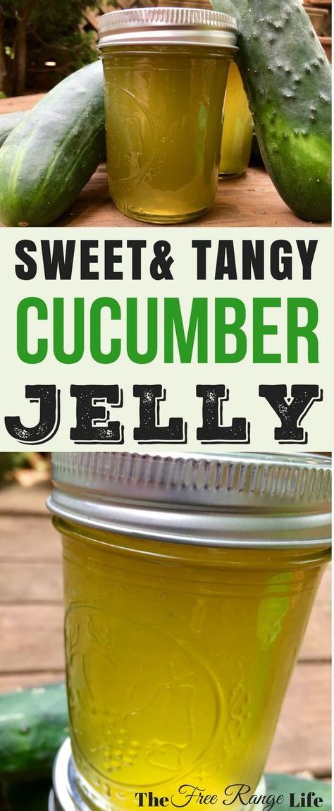 Are you looking for something other than pickles to do with your cucumbers? Try this sweet and tangy cucumber jelly for something light and refreshing! Cucumber Jelly Recipe, Cucumbers Garden, Preserve Cucumbers, Cucumber Jelly, Cucumber Canning, Canning Food, Jam Recipes Homemade, Canning Jam, Canning Tips