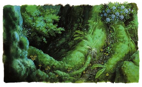 Studio Ghibli background paintings - Imgur Background Studio Ghibli, Aesthetic Notion Cover, Studio Ghibli Gif, Aesthetic Studio Ghibli, Ghibli Gif, City Gif, Pixel City, Notion Cover, Ghibli Aesthetic