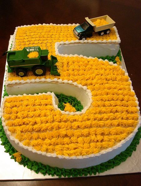 Farming Cake, John Deere Birthday, Decoration Patisserie, Number Five, Farm Birthday, Cakes For Boys, Cakepops, Creative Cakes, Cute Cakes