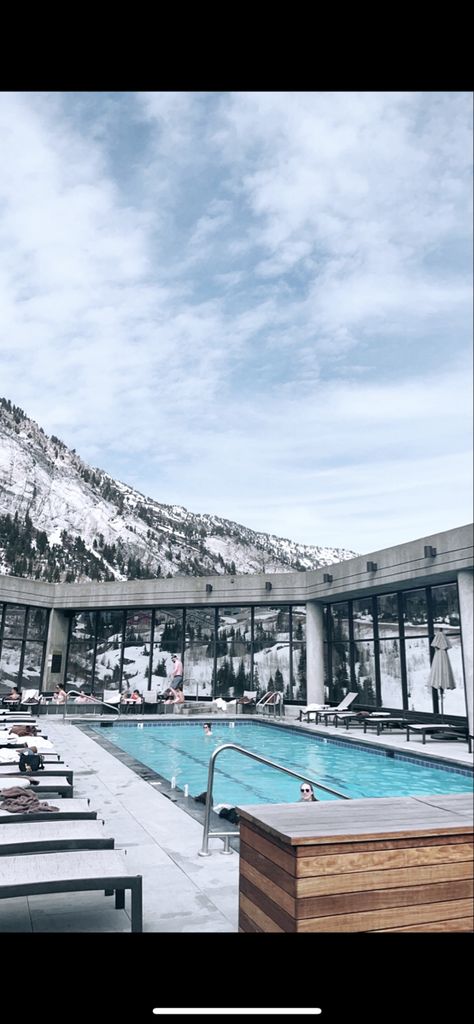 Cliff Spa Snowbird, Snowbird Ski Resort, Snowbird Utah, Hotel Pool, Ski Resort, Spa Pool, Utah, Skiing, Spa