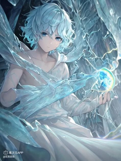 Water Mage, Anime Blue Hair, Novel Characters, Boy Drawing, Guy Drawing, Anime Crossover, Character Ideas, Digital Art Girl