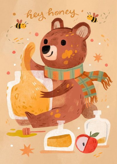 Kathryn Selbert | Advocate Art Journal Lettering, Greeting Card Art, Lettering Ideas, Autumn Illustration, Bear Illustration, Childrens Books Illustrations, Advocate Art, Inspirational Artwork, Whimsical Illustration