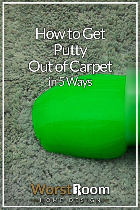 How to Get Putty Out of Carpet in 5 Ways Diy Cleaners, Cleaning Recipes, Carpet Stains, Carpet Cleaner, House Cleaning Tips, Hard Time, How To Clean Carpet, Household Hacks, 5 Ways