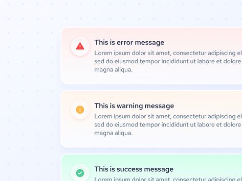 Alert notifications by Algirdas Jasaitis Notification Ui, Success Message, App Interface Design, Banking App, Dashboard Ui, App Interface, Error Message, Ui Inspiration, User Interface Design