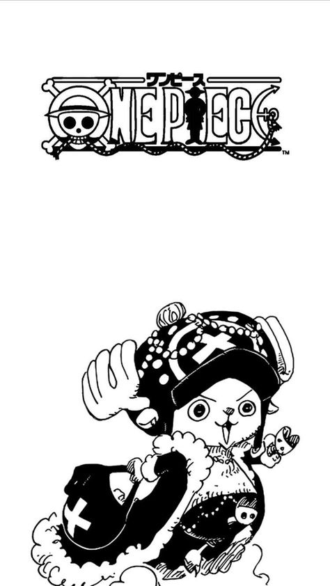 One Piece Aesthetic, One Piece Chopper, Black And White One Piece, Manga Wall, Drawing Manga, One Piece Cartoon, Otaku Room, Future Wallpaper, Tony Chopper