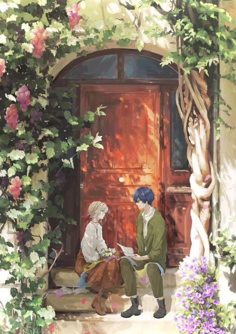 Violet And Gilbert, Violet Evergarden Gilbert, Violet Evergarden Wallpaper, Violet Evergreen, Image Couple, Violet Evergarden Anime, The Ancient Magus Bride, Violet Evergarden, Studio Ghibli Art