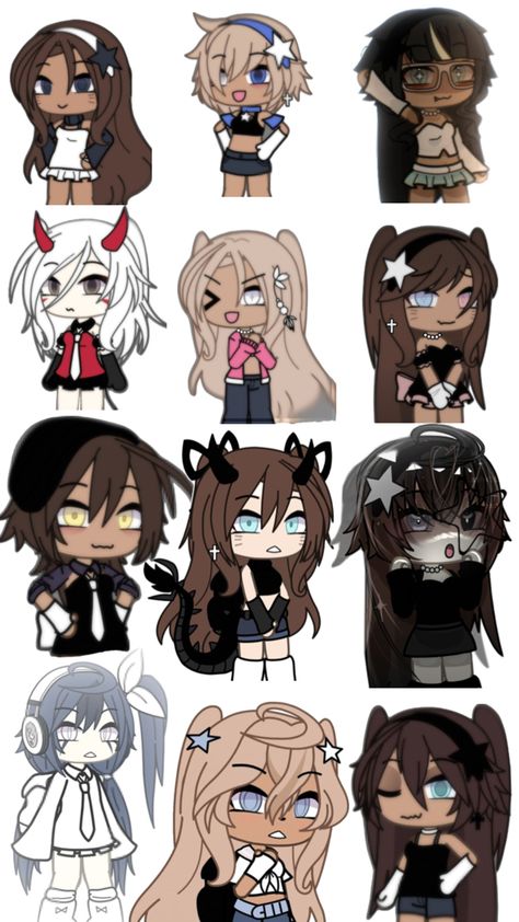 Gacha Life Oc Ideas, Gacha Life Sleep Outfits, Cool Colorful Backgrounds, Gacha Base Poses Cute, Black Cat Drawing, Gacha Life Oc, Simple Cat Drawing, Iphone Wallpaper Cat, Free Oc