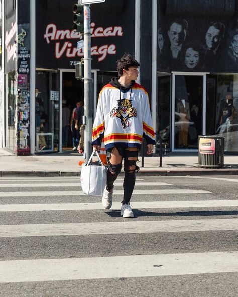 Hockey Game Outfit, Quinton Griggs, Hockey Outfits, Sway House, Jersey Fits, Jersey Fashion, New Crush, Tik Tok Boys, Bryce Hall