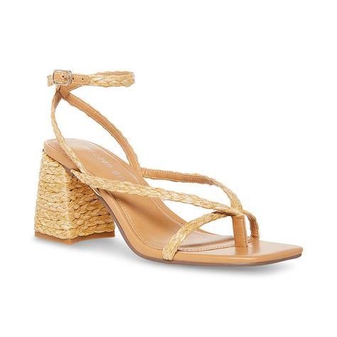 Neutral Heels, Square Toe Sandals, Madden Girl Shoes, Strappy Sandals Heels, Slingback Sandals, Girl Shoes, Madden Girl, Slingback Sandal, Dress Sandals