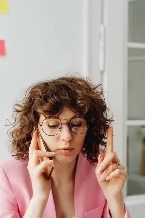 Woman Talking on the Phone · Free Stock Photo Woman Talking On The Phone, Business Images, Talking On The Phone, Women Talk, On The Phone, About Business, Pink Blazer, Free Photos, Free Stock Photos