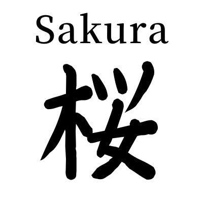 CHERRY BLOSSOM/SAKURA in Japanese kanji symbol, free download Sakura In Japanese Writing, Mha Symbols, Sakura Japanese Tattoo, Sakura Meaning, Japanese Symbols And Meanings, Japanese Sakura Art, Kanji Aesthetic, Flower In Japanese, Japan Symbol