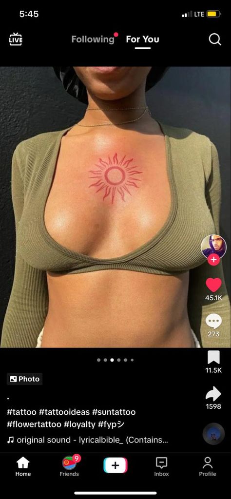 Red Sun Tattoo Black Women, Sun Back Tattoo Women, Red Sun Tattoo, Medusa Tattoo Design, African Tattoo, Meaningful Tattoo Quotes, Neck Tattoos Women, Tattoos For Black Skin